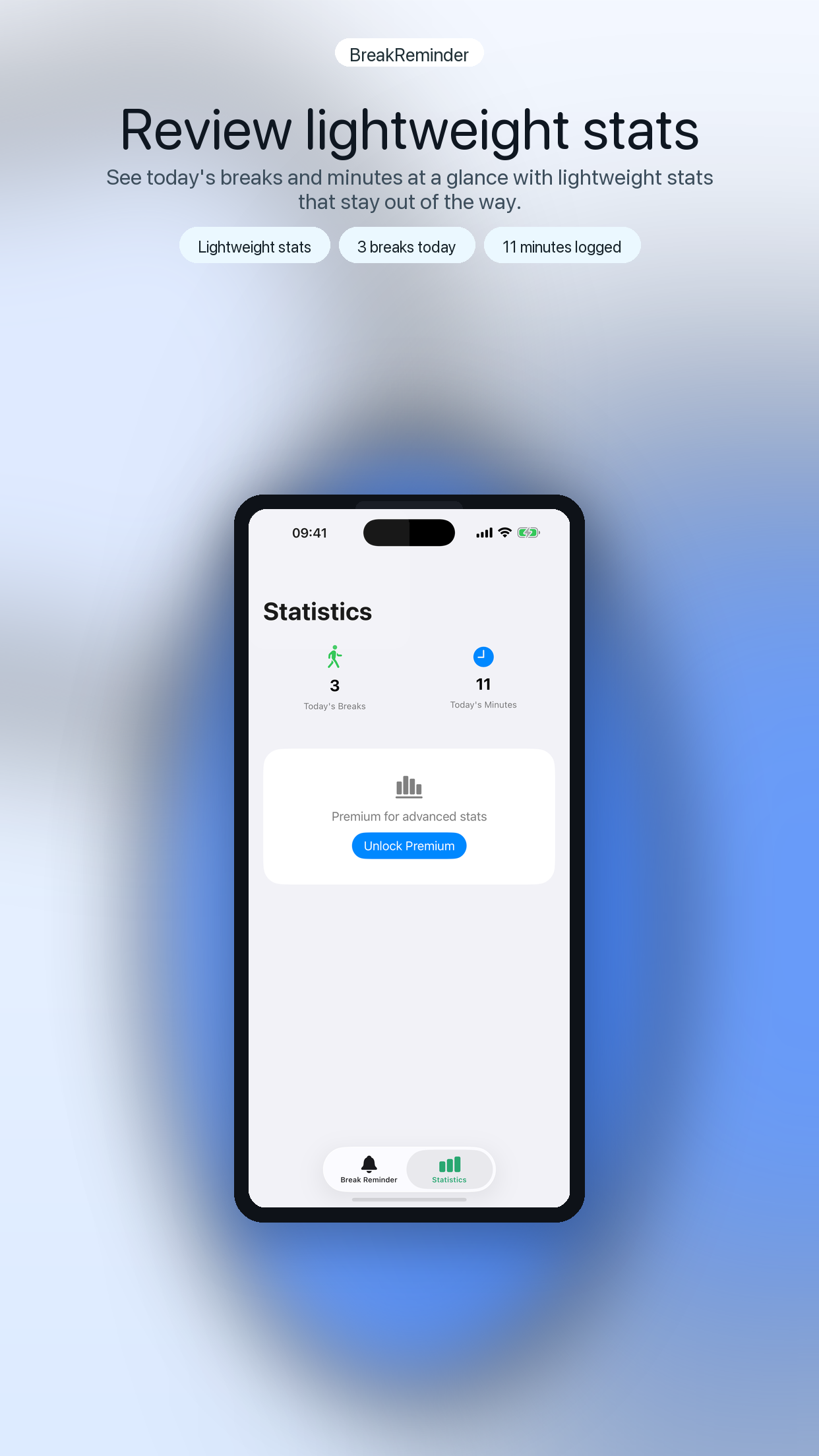 5.5-inch screenshot 3 showing lightweight stats