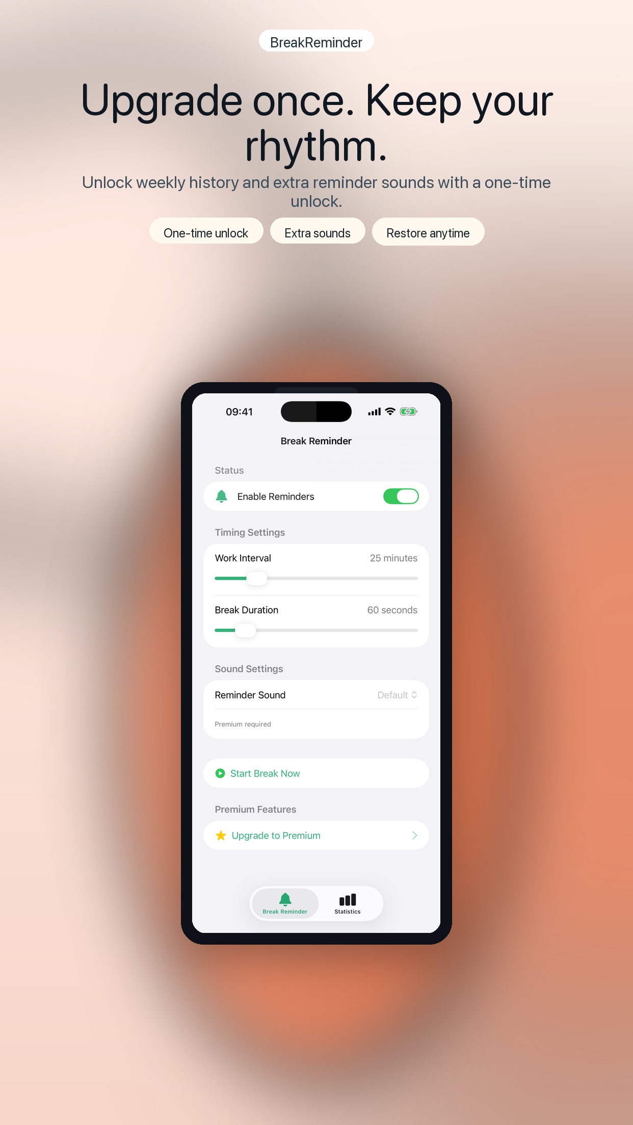 5.5-inch screenshot 6 showing the premium unlock frame
