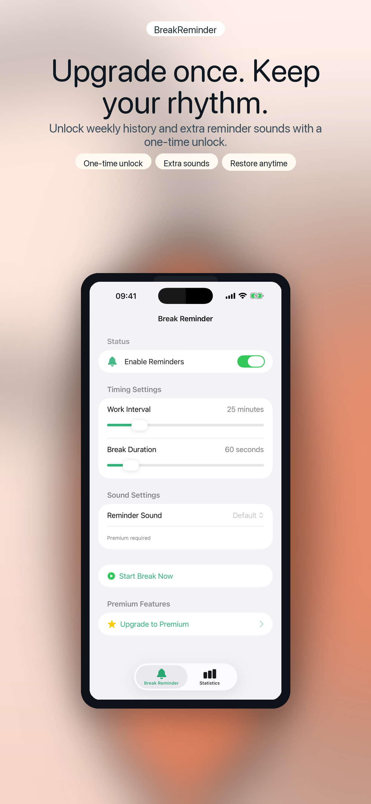 6.5-inch screenshot 6 showing the premium unlock frame