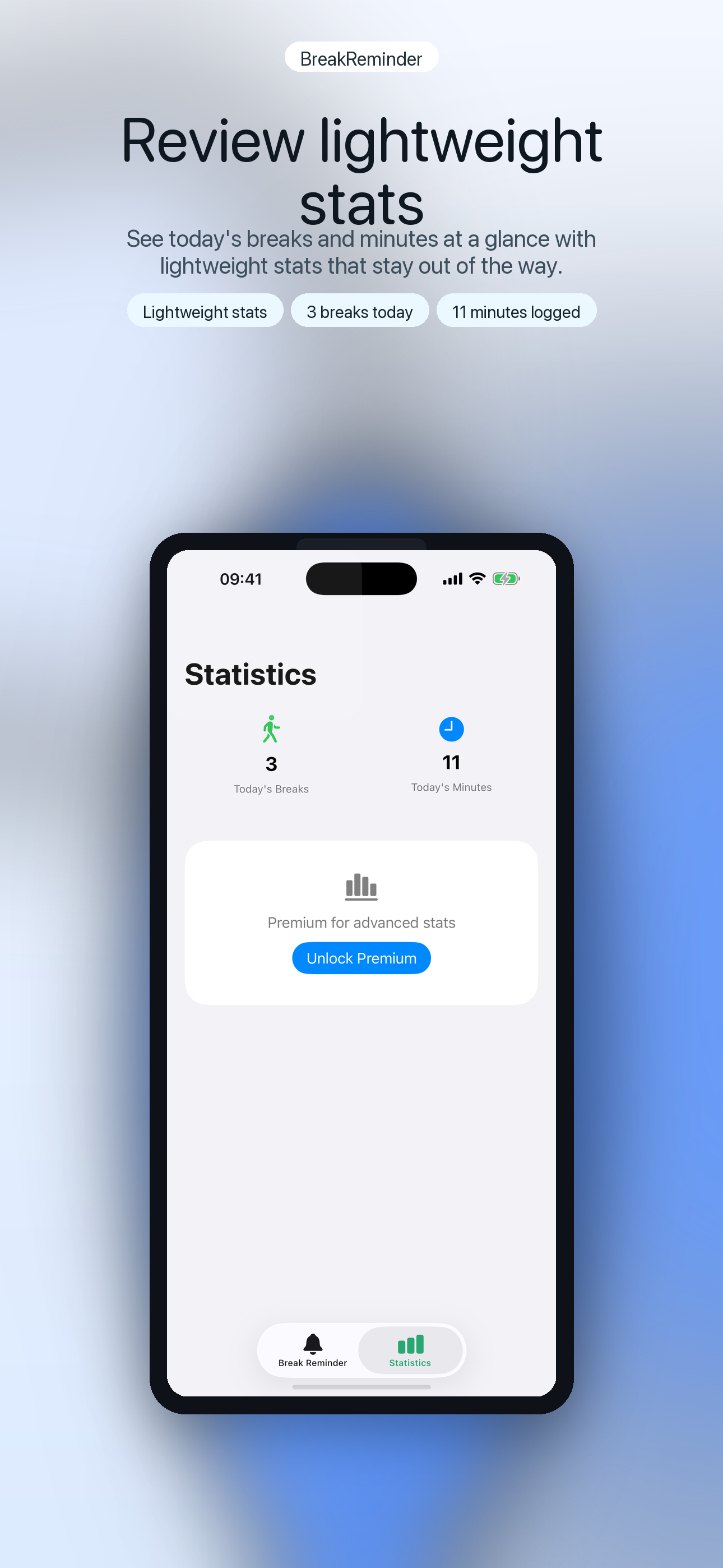 6.7-inch screenshot 3 showing lightweight stats