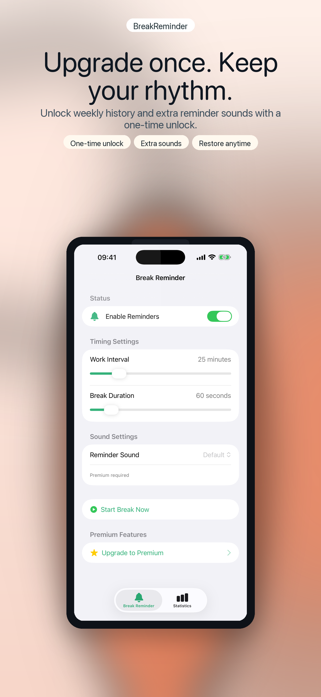 6.7-inch screenshot 6 showing the premium unlock frame